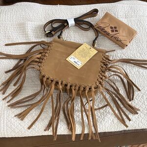 Patricia Nash Brown Fringe Crossbody Bag